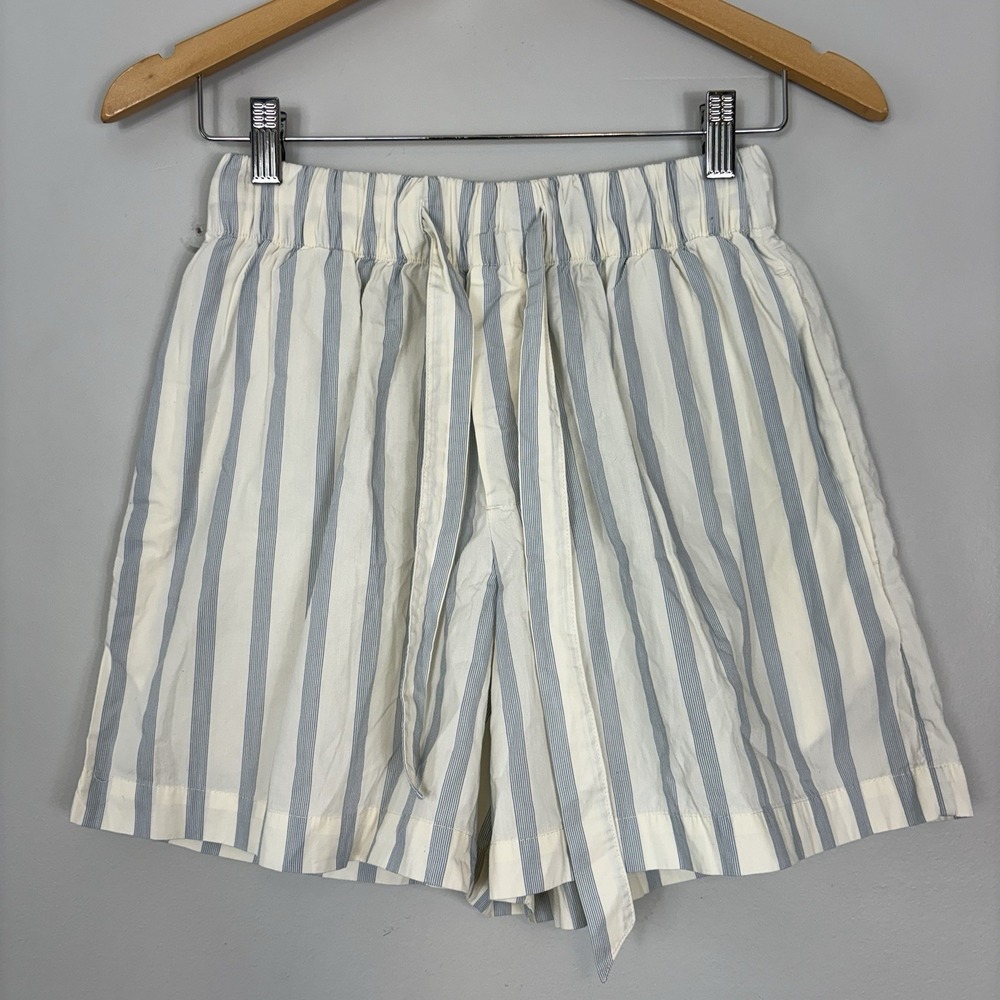 Tekla The Cotton Poplin Pyjama Shorts Women's XS Relaxed Fit Organic Cotton